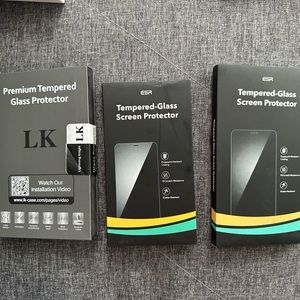 3 packages of iphone screen protector